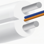 Outdoor FTTH Drop Cable כבל סיב חיצוני דרפ לבן 500 מטר